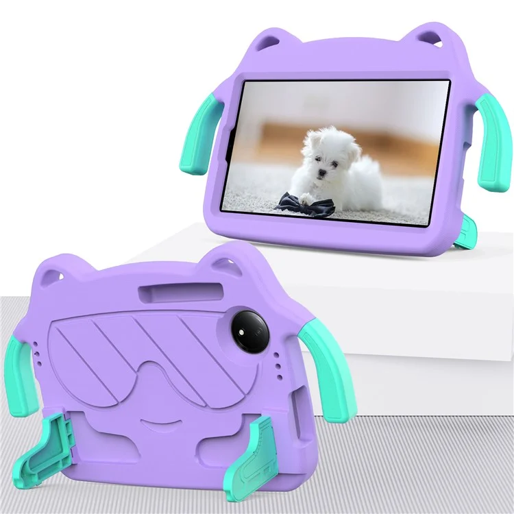 Capa para Xiaomi Redmi Pad SE 4G 8,7 polegadas / TCL Tab 8 Gen 2 EVA + PC com suporte dobrável - Roxo