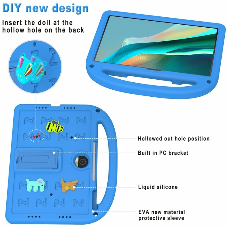 Capa de suporte para tablet For Honor Pad 9 EVA+PC - Azul