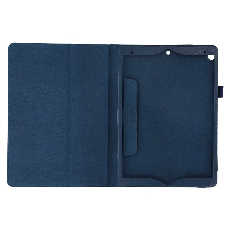 Funda para tablet para iPad 10.2 (2021) / (2020) / (2019) Textura de litchi Cubierta de piel plegable - Azul oscuro