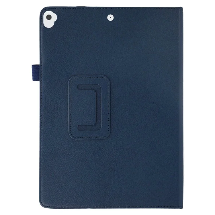 Funda para tablet para iPad 10.2 (2021) / (2020) / (2019) Textura de litchi Cubierta de piel plegable - Azul oscuro