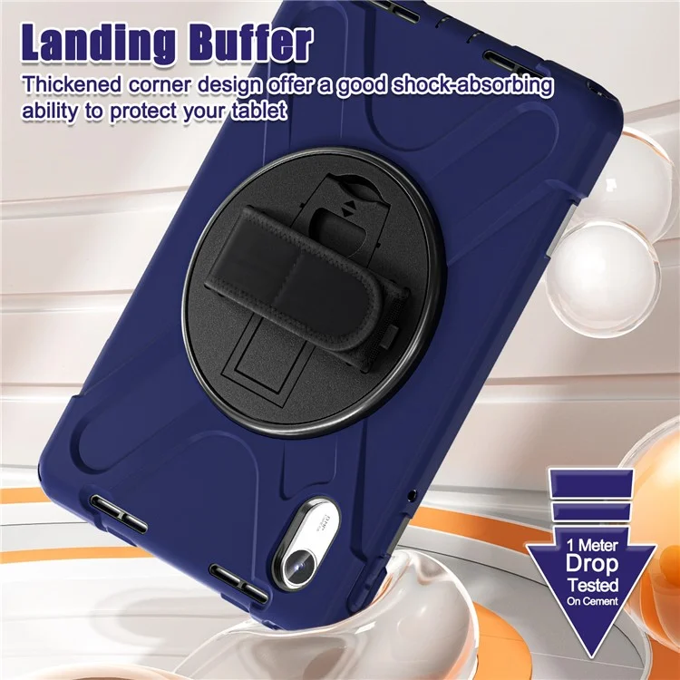Kickstand Tablet Case for Lenovo Tab M11 TB-330FU 331FC / Tab K11 TB-330XU / Xiaoxin Pad 11 2024 TPU PC Silicone Cover - Navy Blue