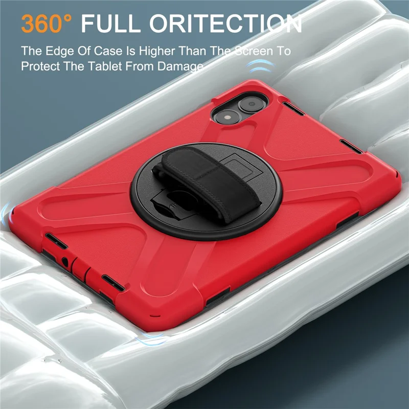 Tablet Case with Shoulder Strap for Xiaomi Redmi Pad Pro 5G / Redmi Pad Pro / Poco Pad 5G / 4G Kickstand Cover - Red