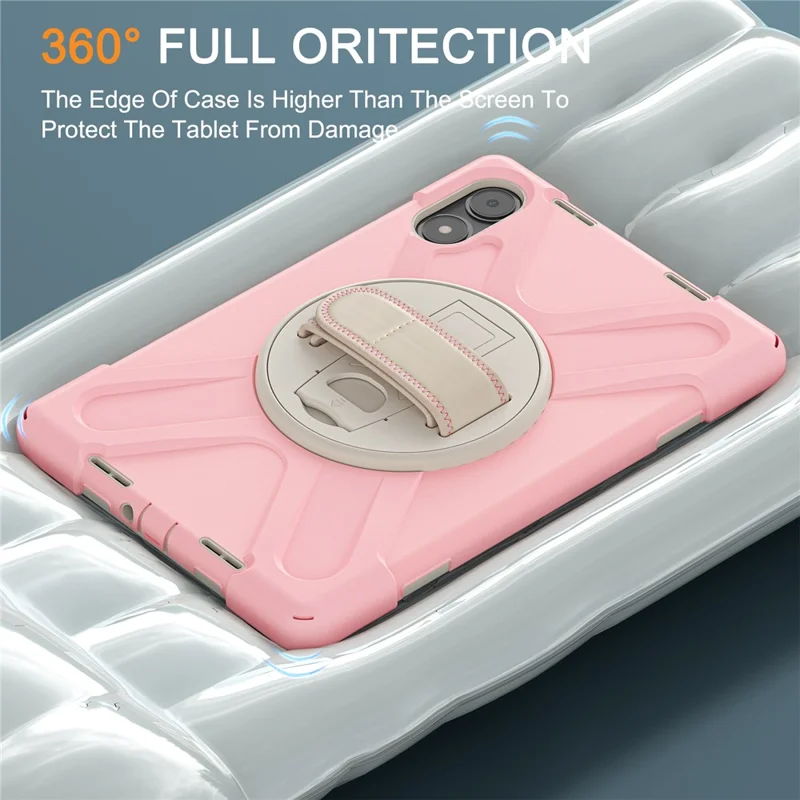 Tablet Case with Shoulder Strap for Xiaomi Redmi Pad Pro 5G / Redmi Pad Pro / Poco Pad 5G / 4G Kickstand Cover - Pink