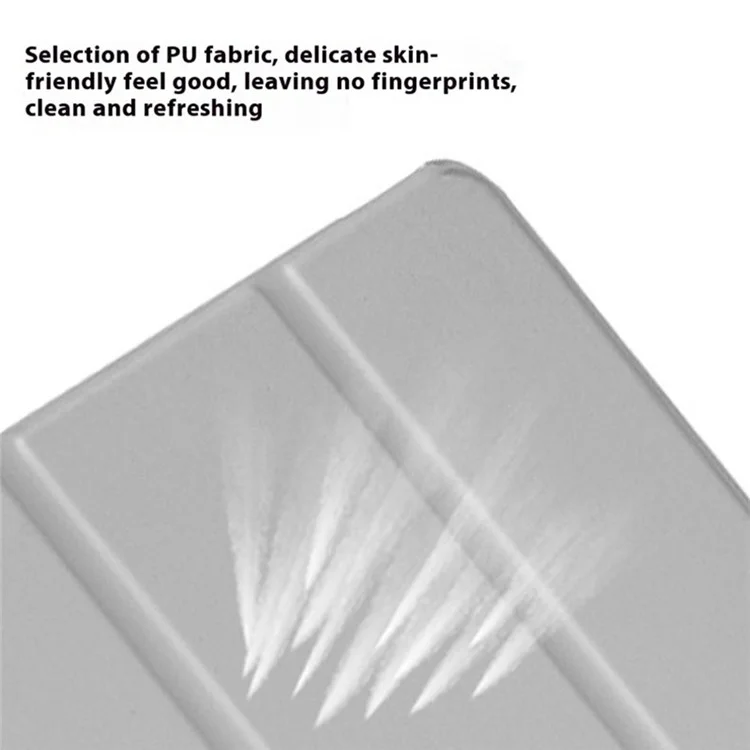 Compra al por mayor de funda para iPad Air 11 (2024) transparente antiimpactos con función de activación/reposo automática de piel sintética - Negro
