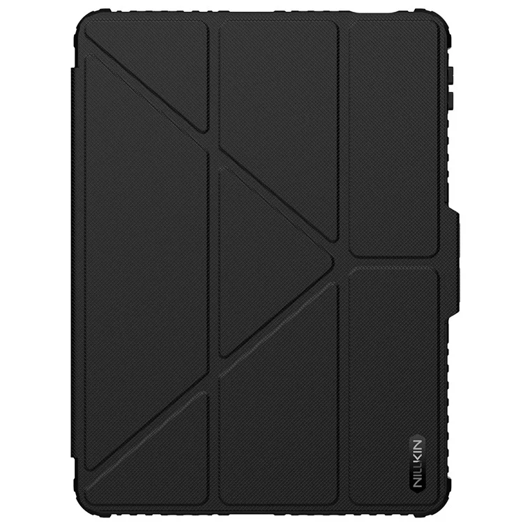 Custodia in pelle Bumper Pro NILLKIN per Xiaomi Pad 7 Pro / Pad 7 Coperchio scorrevole per la fotocamera Origami Stand Custodia per tablet Risveglio / Sospensione automatica - Nero