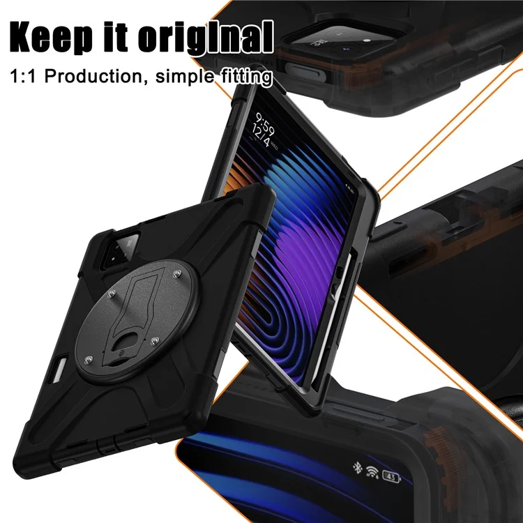 For Xiaomi Pad 7 Pro / Pad 7 Case Kickstand PC + Silicone Tablet Cover