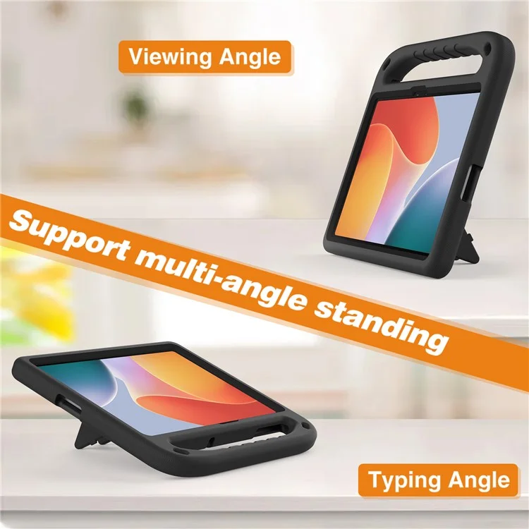 Für Infinix Xpad Hülle Handgriff Ständer Tablet EVA Cover - Schwarz