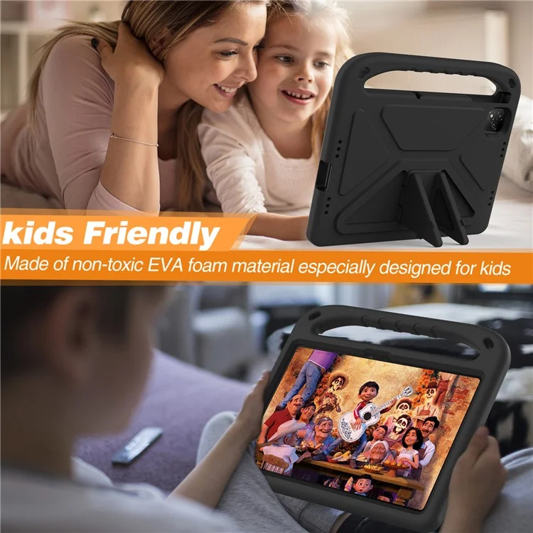 Für Infinix Xpad Hülle Handgriff Ständer Tablet EVA Cover - Schwarz