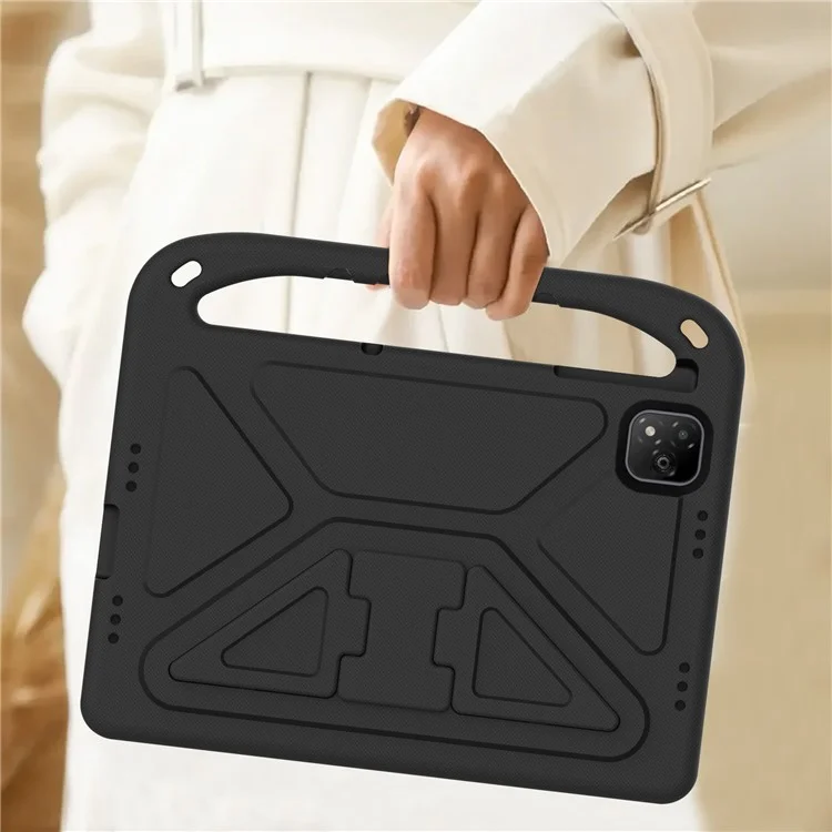 Für Infinix Xpad Hülle Handgriff Ständer Tablet EVA Cover - Schwarz