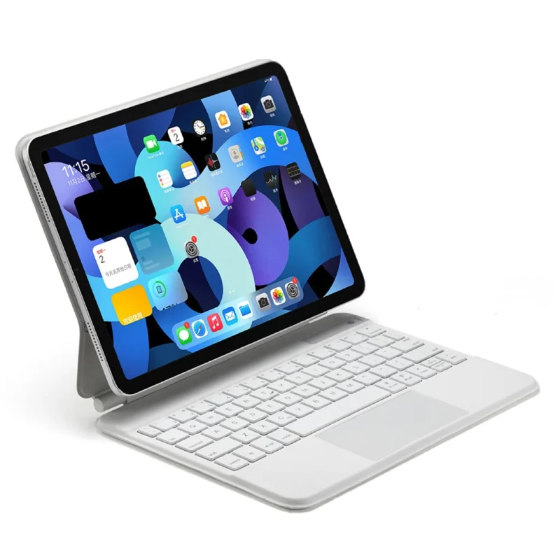 SP01-P11 Bluetooth-Compatible Keyboard for iPad Air 11 (2025) / (2024) / Air (2022) / (2020) / iPad Pro 11 (2022) / (2021) / (2020) / (2018) - White