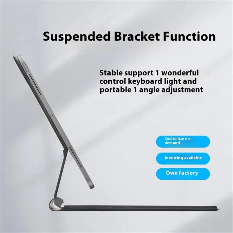 SP01-P11 Bluetooth-Compatible Keyboard for iPad Air 11 (2025) / (2024) / Air (2022) / (2020) / iPad Pro 11 (2022) / (2021) / (2020) / (2018) - White