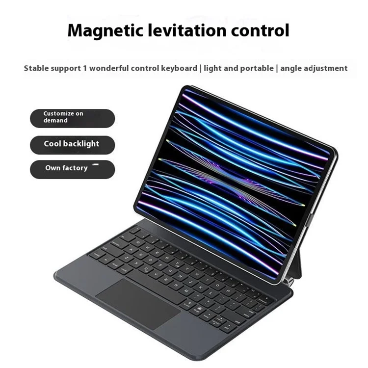 Clavier rétroéclairé pour iPad Air 11 (2024) / Air (2022) / (2020) / iPad Pro 11 (2022) / (2021) / (2020) / (2018) (connecteur intelligent, sans Bluetooth)