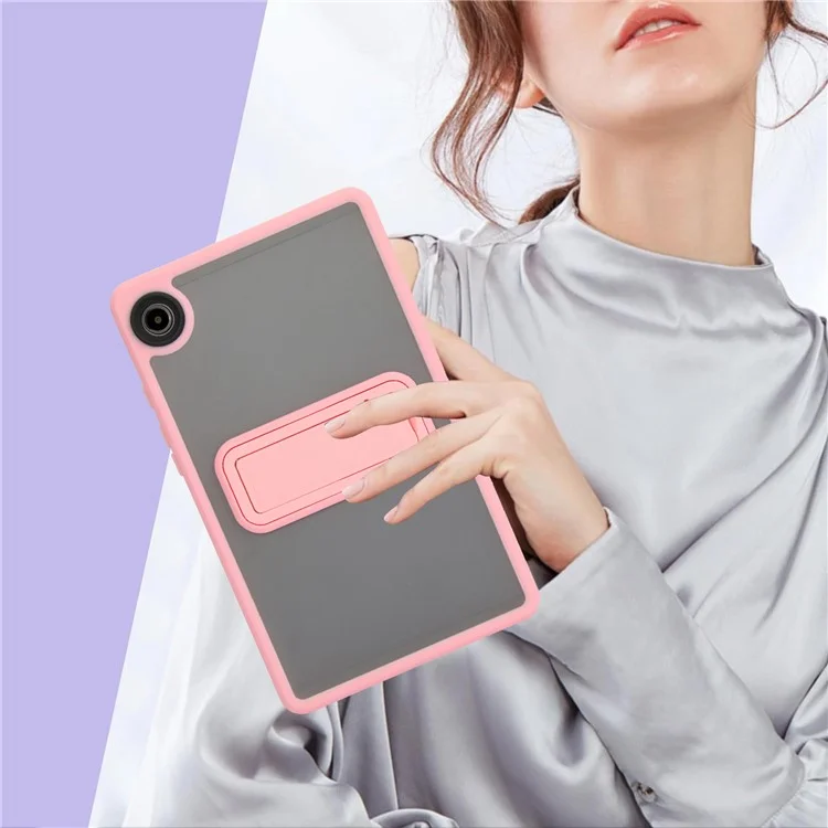 Для чехла Samsung Galaxy Tab A9 с подставкой TPU + PC Skin-Touch Tablet Cover - Розовый
