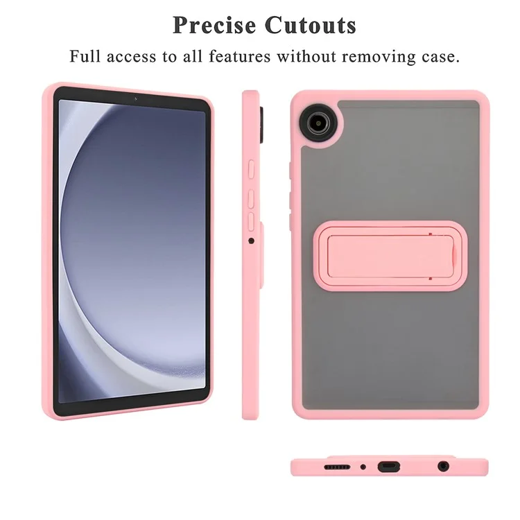 Для чехла Samsung Galaxy Tab A9 с подставкой TPU + PC Skin-Touch Tablet Cover - Розовый