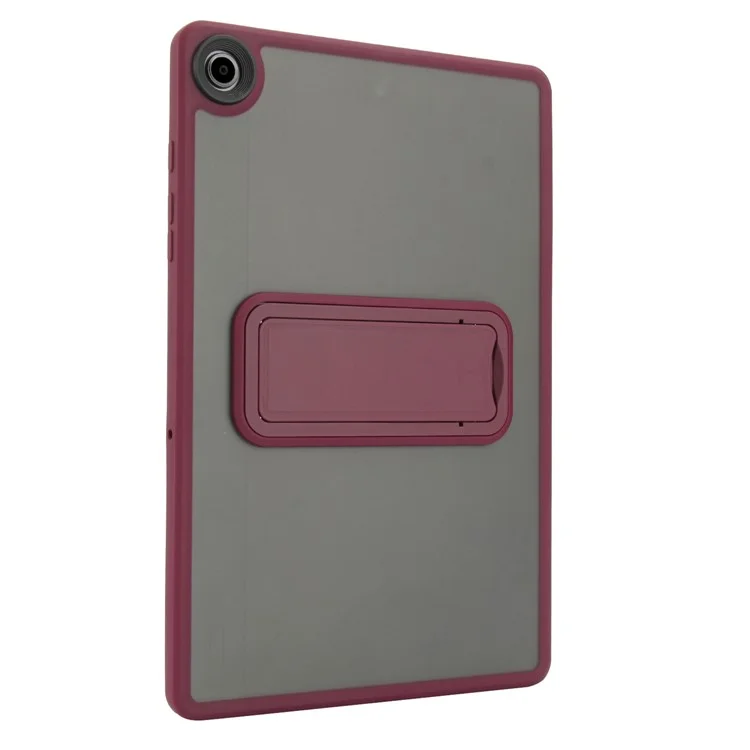 Étui pour Samsung Galaxy Tab A9+ avec support TPU + peau PC - Housse de tablette tactile - Rouge vin