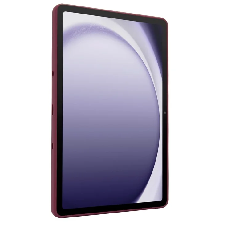 Étui pour Samsung Galaxy Tab A9+ avec support TPU + peau PC - Housse de tablette tactile - Rouge vin