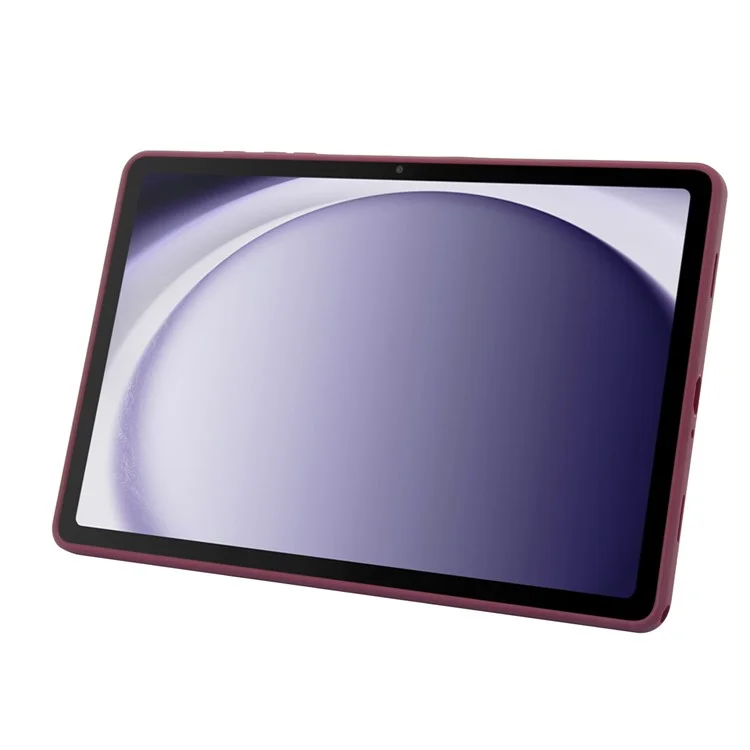 Étui pour Samsung Galaxy Tab A9+ avec support TPU + peau PC - Housse de tablette tactile - Rouge vin