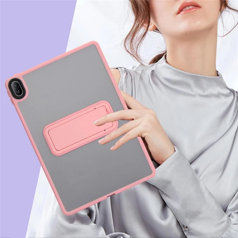 Étui pour Huawei MatePad SE 11 avec support en TPU + PC Skin-Touch Tablet Cover - Rose