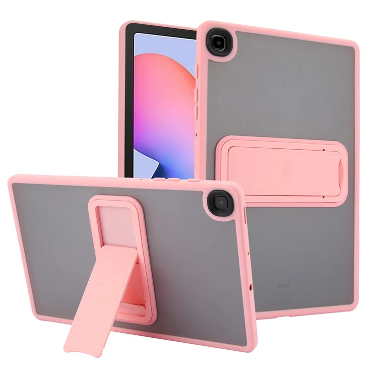 Tablet Case with Kickstand For Samsung Galaxy Tab S6 Lite (2024) / (2022) / (2020) TPU + PC Skin-Touch Cover - Pink