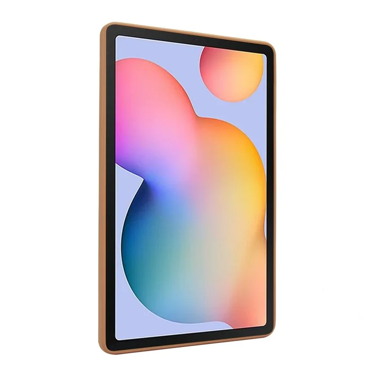 Tablet Case with Kickstand For Samsung Galaxy Tab S6 Lite (2024) / (2022) / (2020) TPU + PC Skin-touch Cover - Desert Gold