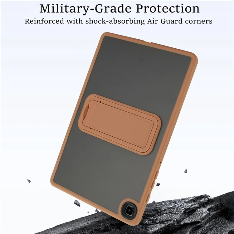 Tablet Case with Kickstand For Samsung Galaxy Tab S6 Lite (2024) / (2022) / (2020) TPU + PC Skin-touch Cover - Desert Gold