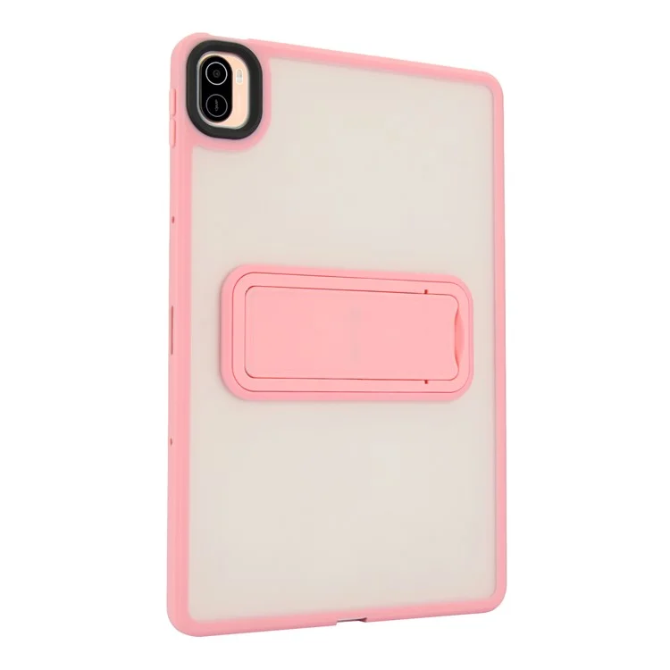 For Xiaomi Pad 5 / Pad 5 Pro Case with Kickstand TPU + PC Skin-Touch Tablet Cover - Pink