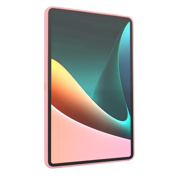 For Xiaomi Pad 5 / Pad 5 Pro Case with Kickstand TPU + PC Skin-Touch Tablet Cover - Pink