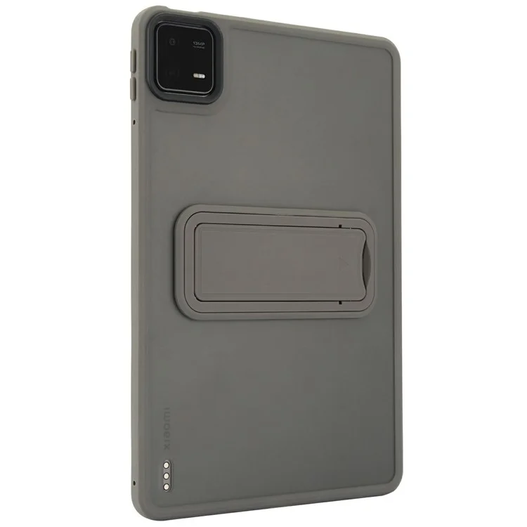 Funda para Xiaomi Pad 6 / Pad 6 Pro con soporte, de TPU + PC, cubierta táctil para tableta - Gris