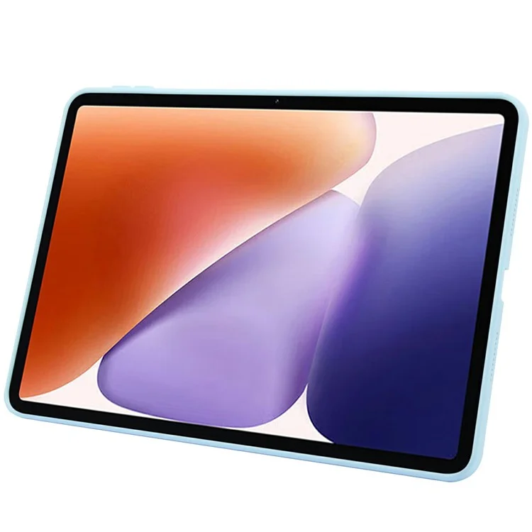 For Xiaomi Pad 7 / Pad 7 Pro Case with Kickstand TPU + PC Skin-Touch Tablet Cover - Baby Blue