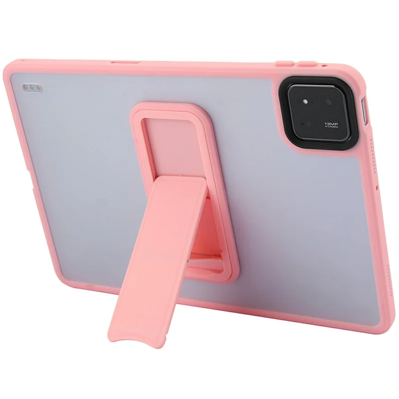 For Xiaomi Pad 7 / Pad 7 Pro Case with Kickstand TPU + PC Skin-touch Tablet Cover - Pink