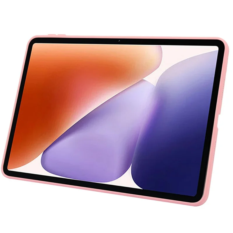For Xiaomi Pad 7 / Pad 7 Pro Case with Kickstand TPU + PC Skin-touch Tablet Cover - Pink