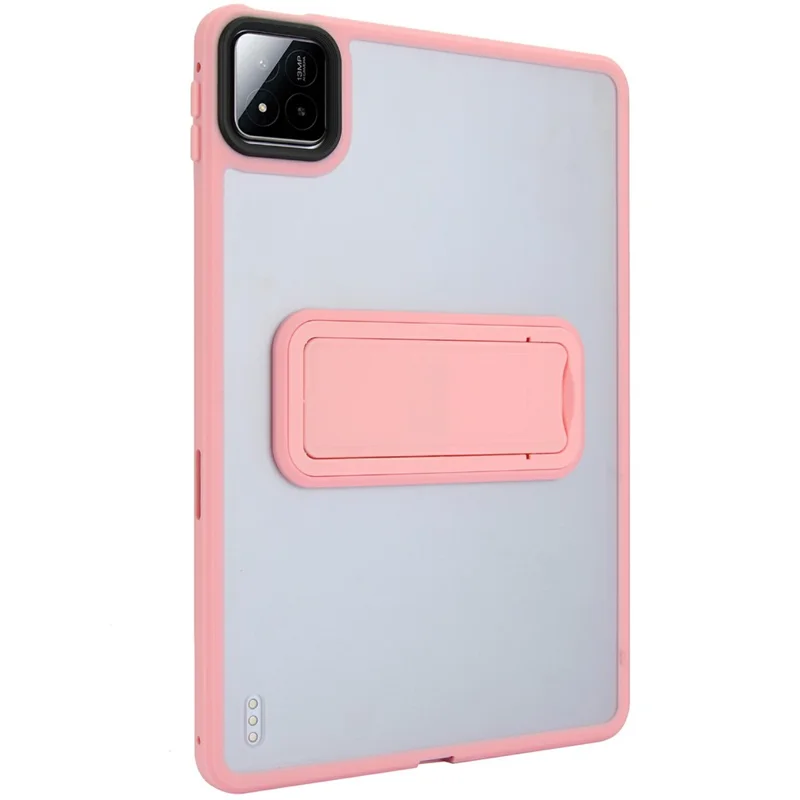 For Xiaomi Pad 7 / Pad 7 Pro Case with Kickstand TPU + PC Skin-touch Tablet Cover - Pink