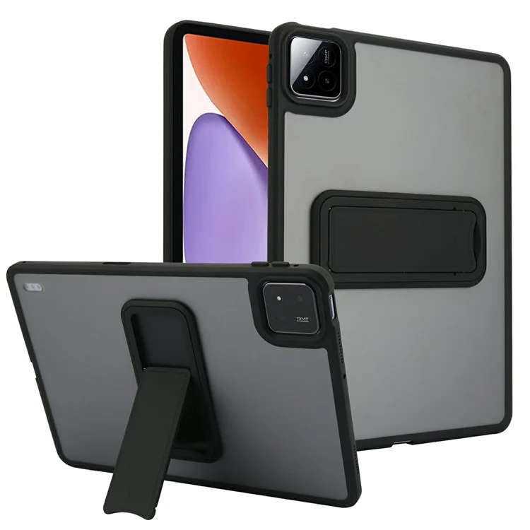 Für Xiaomi Pad 7 / Pad 7 Pro Hülle mit Ständer TPU + PC Skin-Berührung Tablet Cover - Schwarz