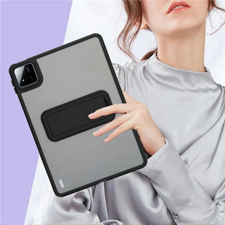 Für Xiaomi Pad 7 / Pad 7 Pro Hülle mit Ständer TPU + PC Skin-Berührung Tablet Cover - Schwarz