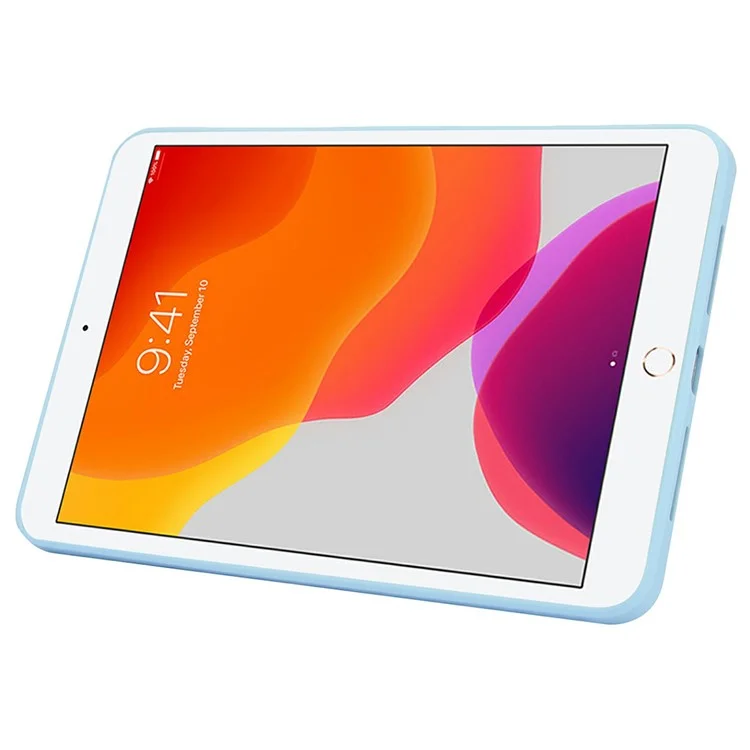 Tablet Case with Kickstand For iPad 10.2 (2021) / (2020) / (2019) TPU + PC Skin-touch Cover - Baby Blue