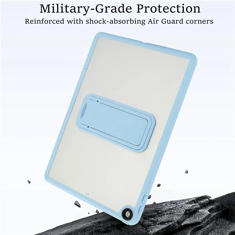 Tablet Case with Kickstand For iPad 10.2 (2021) / (2020) / (2019) TPU + PC Skin-touch Cover - Baby Blue