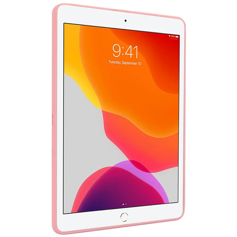 Tablet Case with Kickstand For iPad 10.2 (2021) / (2020) / (2019) TPU + PC Skin-touch Cover - Pink