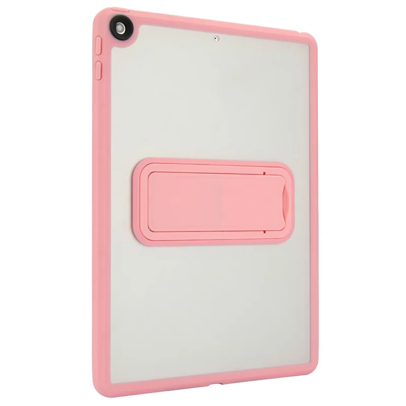 Tablet Case with Kickstand For iPad 10.2 (2021) / (2020) / (2019) TPU + PC Skin-touch Cover - Pink