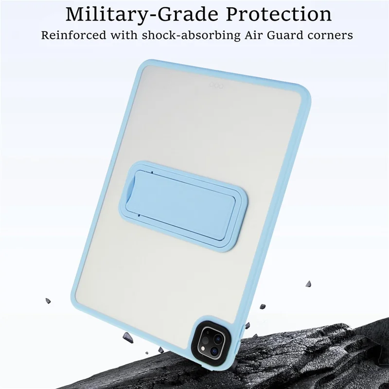 Étui pour tablette avec support pour iPad Pro 11 (2022) / (2021) / (2020) Couverture de peau en TPU + PC - Bleu bébé