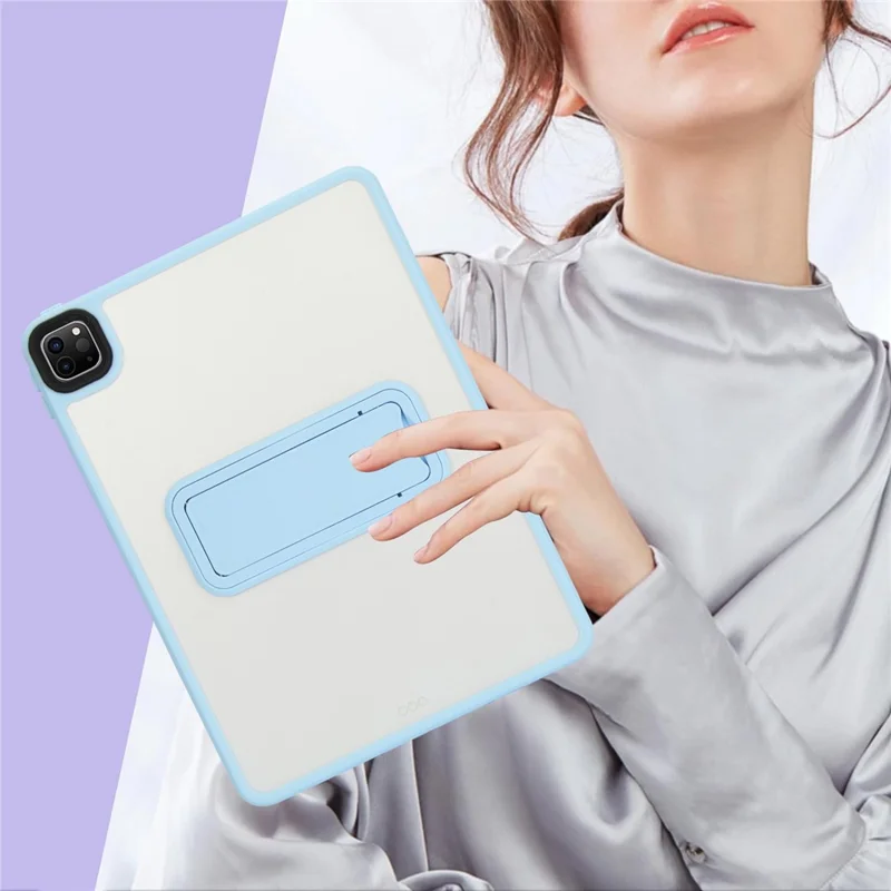 Étui pour tablette avec support pour iPad Pro 11 (2022) / (2021) / (2020) Couverture de peau en TPU + PC - Bleu bébé