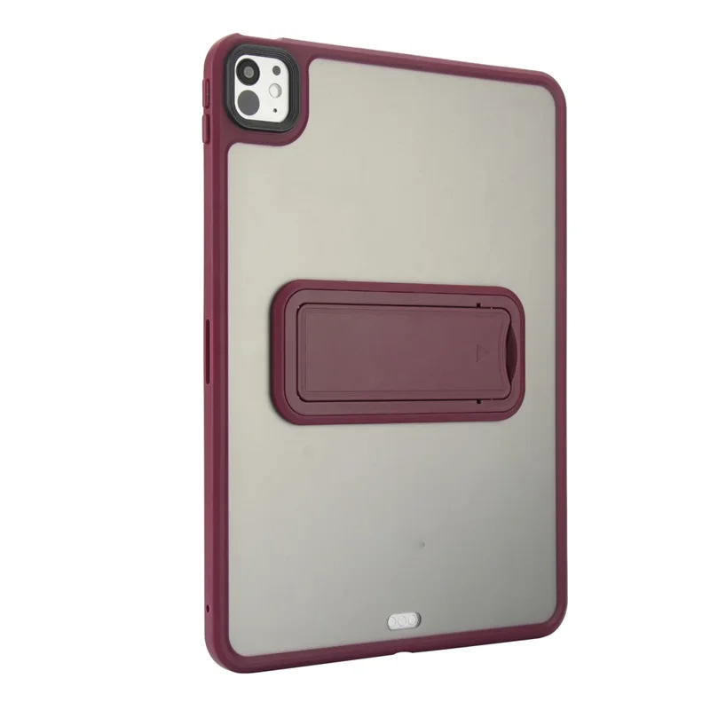 Custodia per tablet iPad Pro 11 (2024) con supporto, cover in TPU + PC - Rosso vino