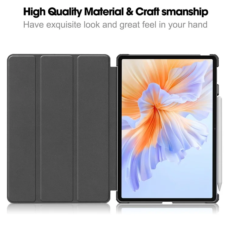 For Honor Pad V9 Case Anti-Drop Leather Stand Tablet Cover - Black
