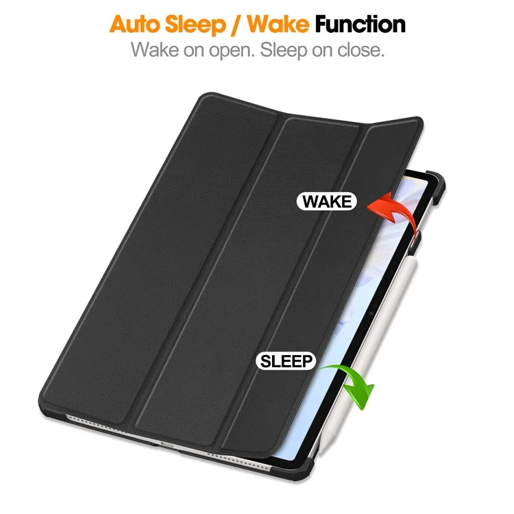 For Honor Pad V9 Case Anti-Drop Leather Stand Tablet Cover - Black