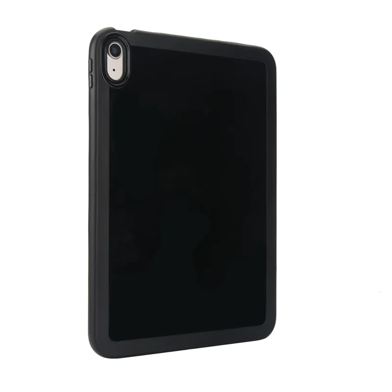 For iPad (2025) / 10.9 (2022) Case Solid Color Soft TPU Tablet Protective Cover - Black