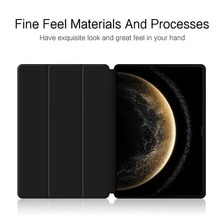 Funda para Huawei MatePad Pro 13.2 (2025) de piel PU y TPU con soporte plegable - Negro