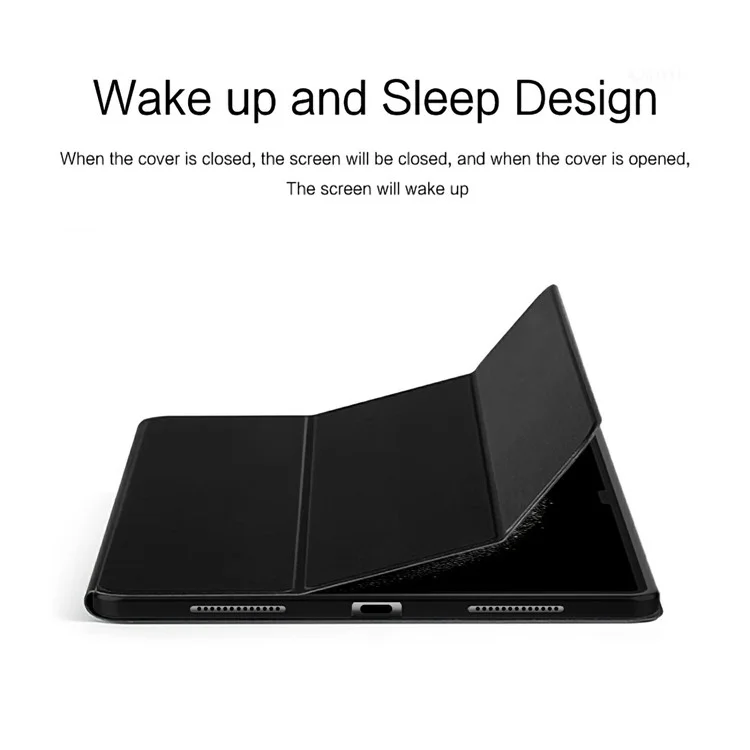 Funda para Huawei MatePad Pro 13.2 (2025) de piel PU y TPU con soporte plegable - Negro