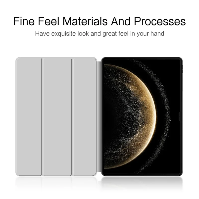 For Huawei MatePad Pro 13.2 (2025) Case PU Leather TPU Back Trifold Stand Tablet Cover - Grey