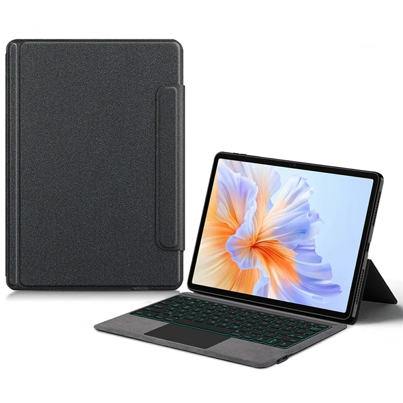 For Honor Pad V9 Leather Case + Touchpad Bluetooth-compatible Keyboard with Backlit