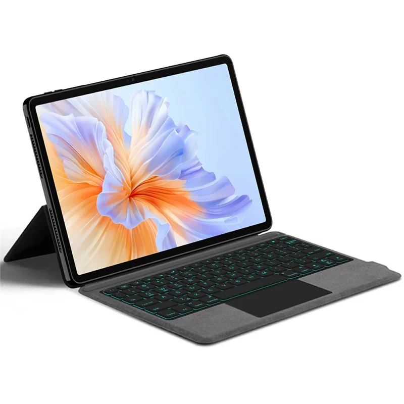 For Honor Pad V9 Leather Case + Touchpad Bluetooth-compatible Keyboard with Backlit