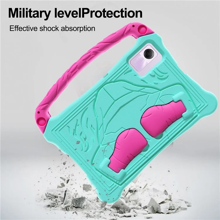 Funda EVA para Xiaomi Redmi Pad SE / Pad 6 Pro / Pad 6 / Pad 5 Pro / Pad 5 Estilo boxeo Cubierta de tableta con asa y soporte - Verde menta / Rosa